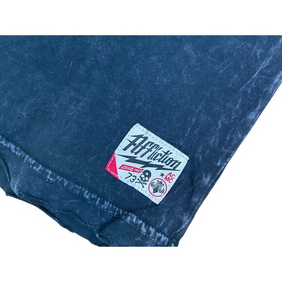 Affliction Mens Live Fast American Customs T-Shirt Size XL Black Y2K Skull Sword - Picture 6 of 10